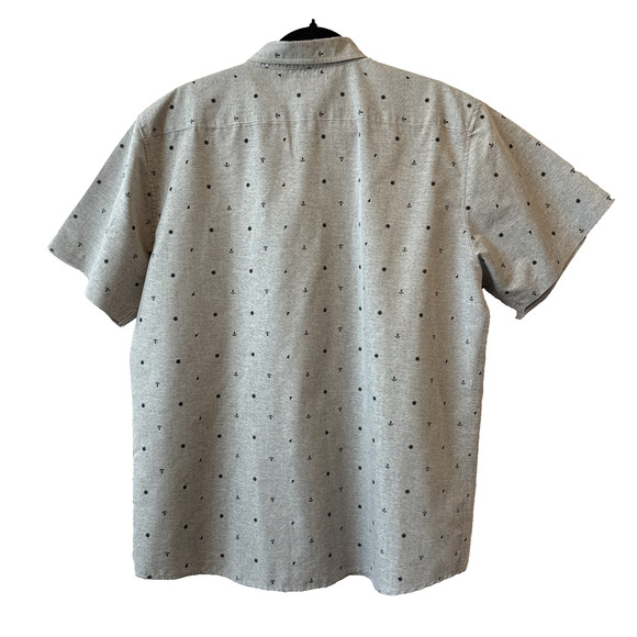 Molokai Surf Co Mens XL Nautical Button Down Shirt Short Sleeve Beach Resort - Picture 2 of 9